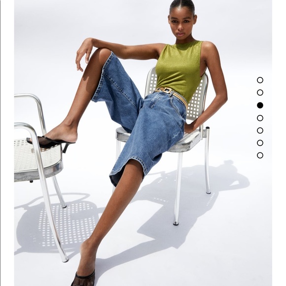 NWT! Zara Scoop Neck Back Swimsuit size Large - Picture 3 of 8